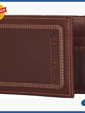 Leather Bifold Wallet with Removable Passcase, 12 Pockets